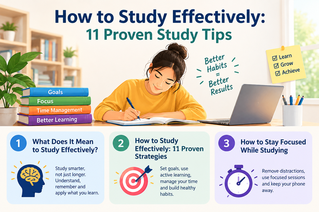 How to Study Effectively: 11 Proven Strategies